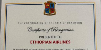 Ethiopian Airlines Receives Global Recognition and Appreciation Award for Outstanding Role in COVID-19 Response