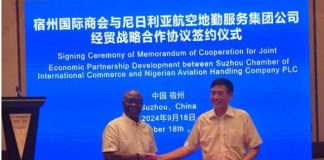 NAHCO Aviance Partners with Suzhou Chamber to Strengthen China-Nigeria Trade Relations