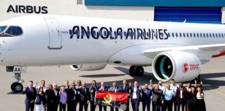 TAAG Angola Airlines Receives First Airbus A220 in New Livery
