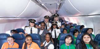 Delta Celebrates Girls in Aviation Day with All-Women WING Flight to NASA
