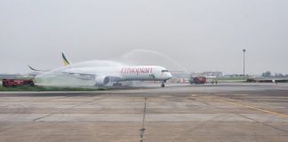 Lagos Welcomes Ethiopian Airlines’ A350-1000 to Great Fanfare