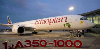 Ethiopian Airlines Welcomes Africa’s First A350-1000 Aircraft