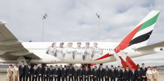 Emirates unveils new Real Madrid Livery on its Boeing 777