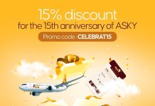 ASKY Airlines Celebrates 15 Years with 15% Discount