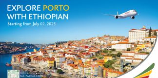Ethiopian Airlines Launches New Flight Service to Porto, Portugal