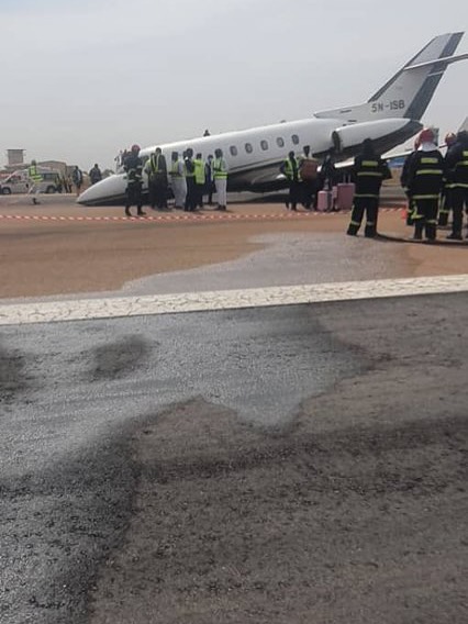 Private-jet-crash-lands-at-Kano-airportA-jet-operated-by-Flybird-Airlines-has-crash-landed-at-th
