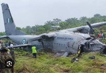 Military Aircraft Crashes in Ondo After Losing Contact En Route Lagos